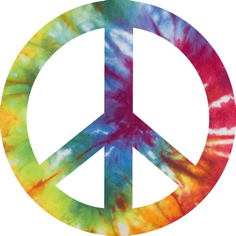 hippie with peace sign